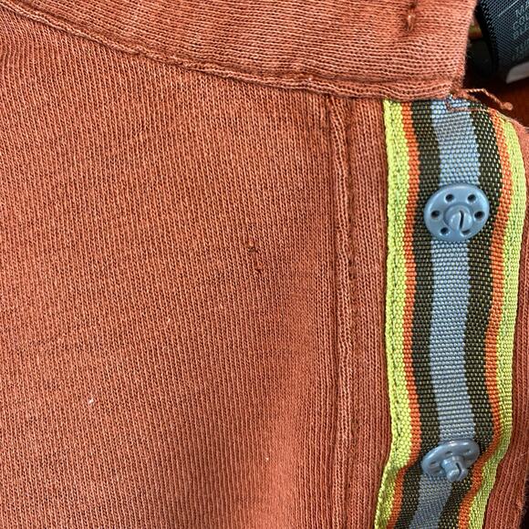 REI Orange Cotton Blend UPF 50+ Short Sleeve Outdoors Polo Shirt Size Large - Picture 9 of 11